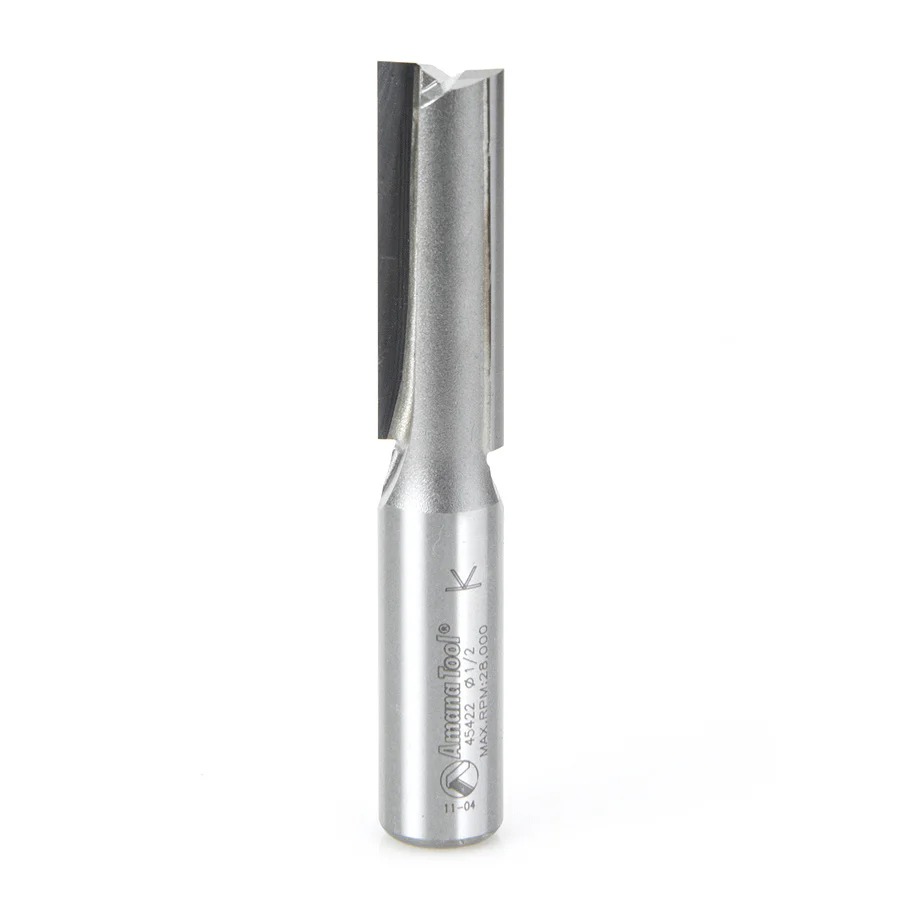 Amana 45422 2 Flute 1/2 Diameter 1/2 Shank Router Bit - Moutools