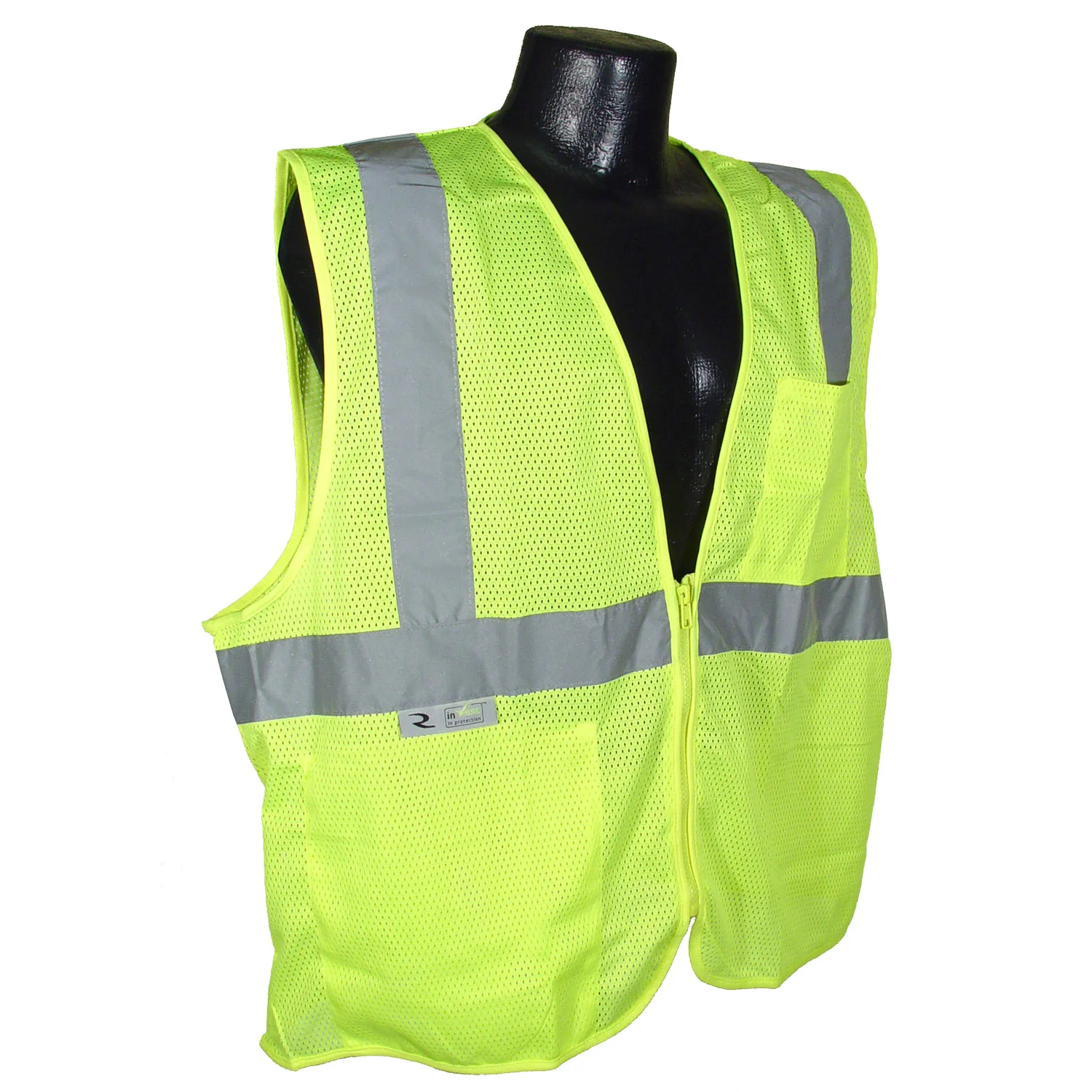 Radians SV2ZGM4X 4XL Class 2 Vest Green Mesh w/ Zipper - Moutools