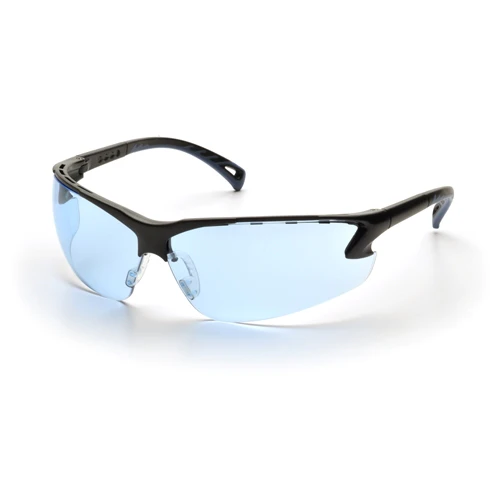 Pyramex SB5760D Venture 3 Eyewear Infinity Blue Lens with Black Frame - Moutools
