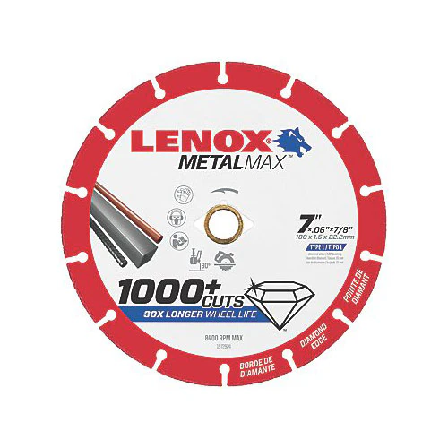 Lenox 1972924 MetalMax Diamond Cutoff Wheel 7