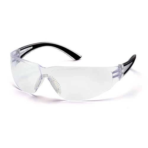 Pyramex SB3610S Cortez Eyewear Clear Lens Safety Glasses with Black Temples - Moutools