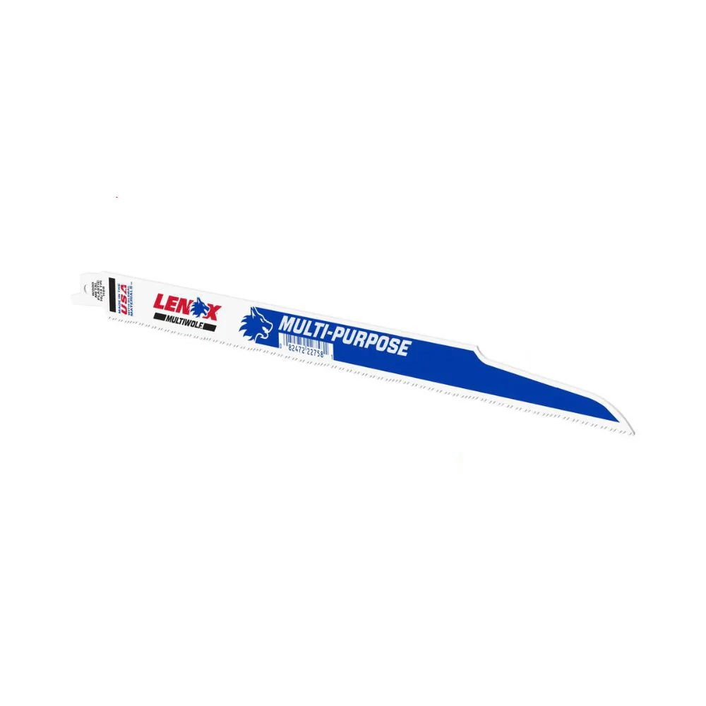 Lenox 22758OSB110R MULTIWOLF 12 in. 14 TPI WAVE EDGE Reciprocating Saw Blade - Moutools