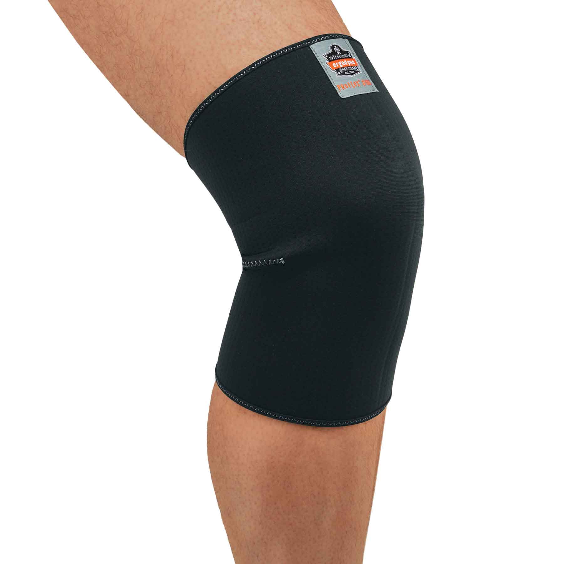 Ergodyne 16503 ProFlex 600 Single-Layer Neoprene Knee Sleeve, Medium, Black - Moutools
