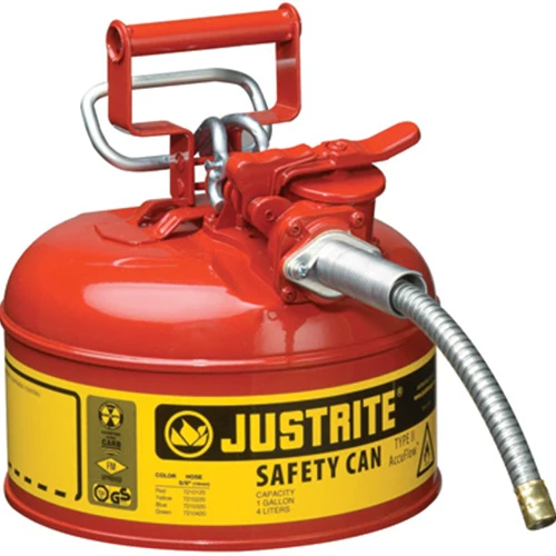 Justrite 7210120 Type II 1 Gallon Accuflow Safety Can - Moutools