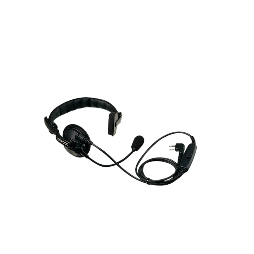 Kenwood KHS-7A Single Muff, Over the Head Headset with Boom Mic for TK-2400,2402,3400,3402 and NX Series Radios - Moutools