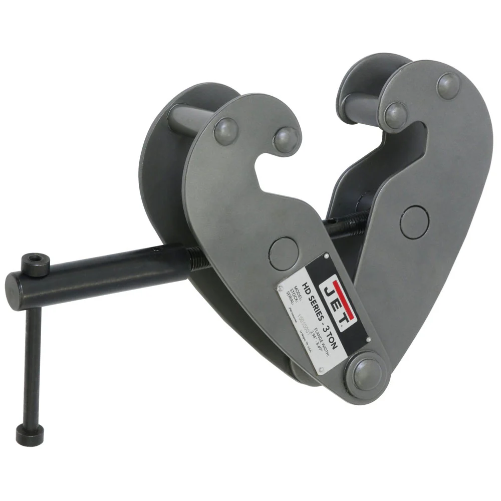 Jet JT9-202730 HD-3T 3 Ton Heavy-Duty Beam Clamp - Moutools