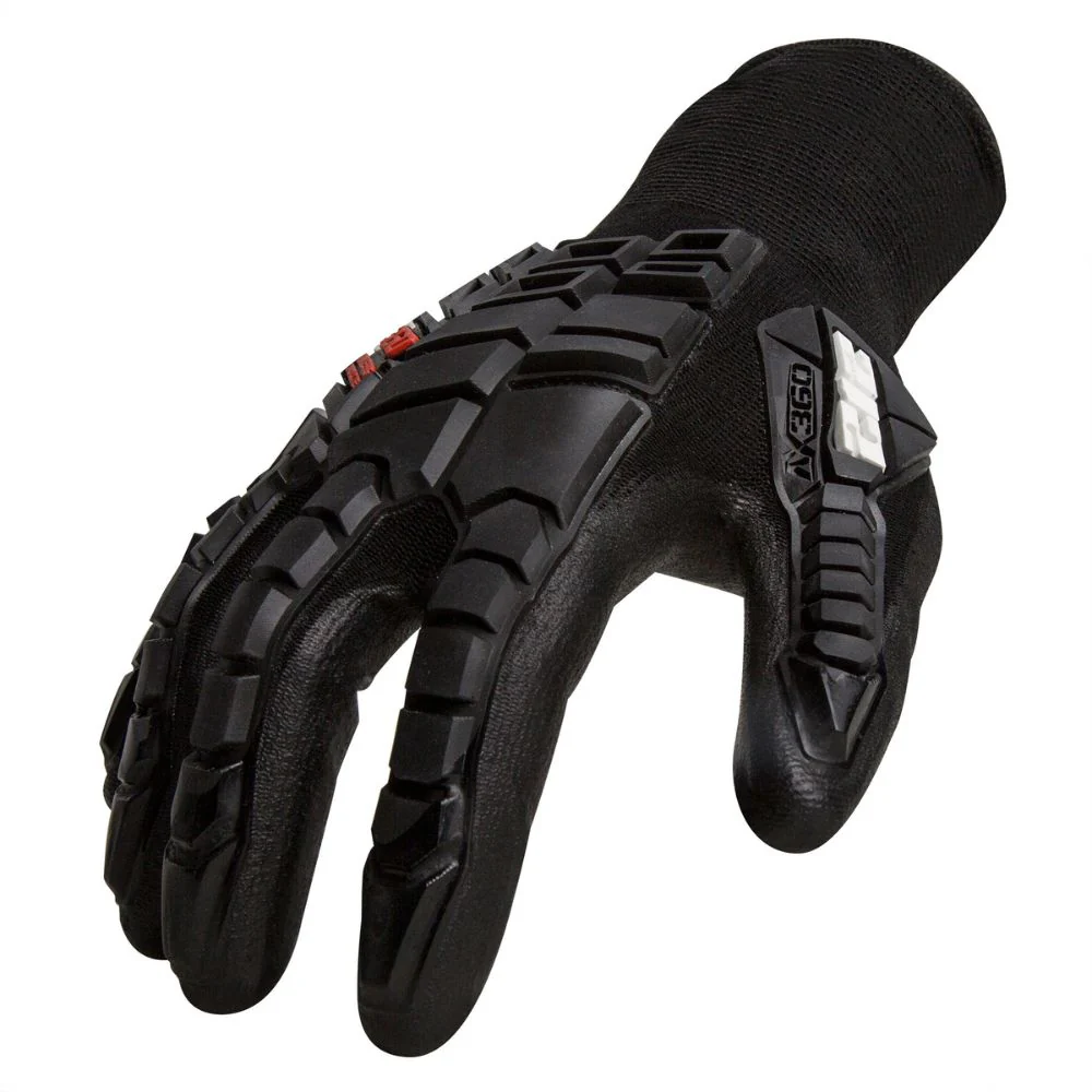 212 Performance AXIMPLT-05-012 AX360 Seamless Impact Lite Gloves, XX-Large Black - Moutools