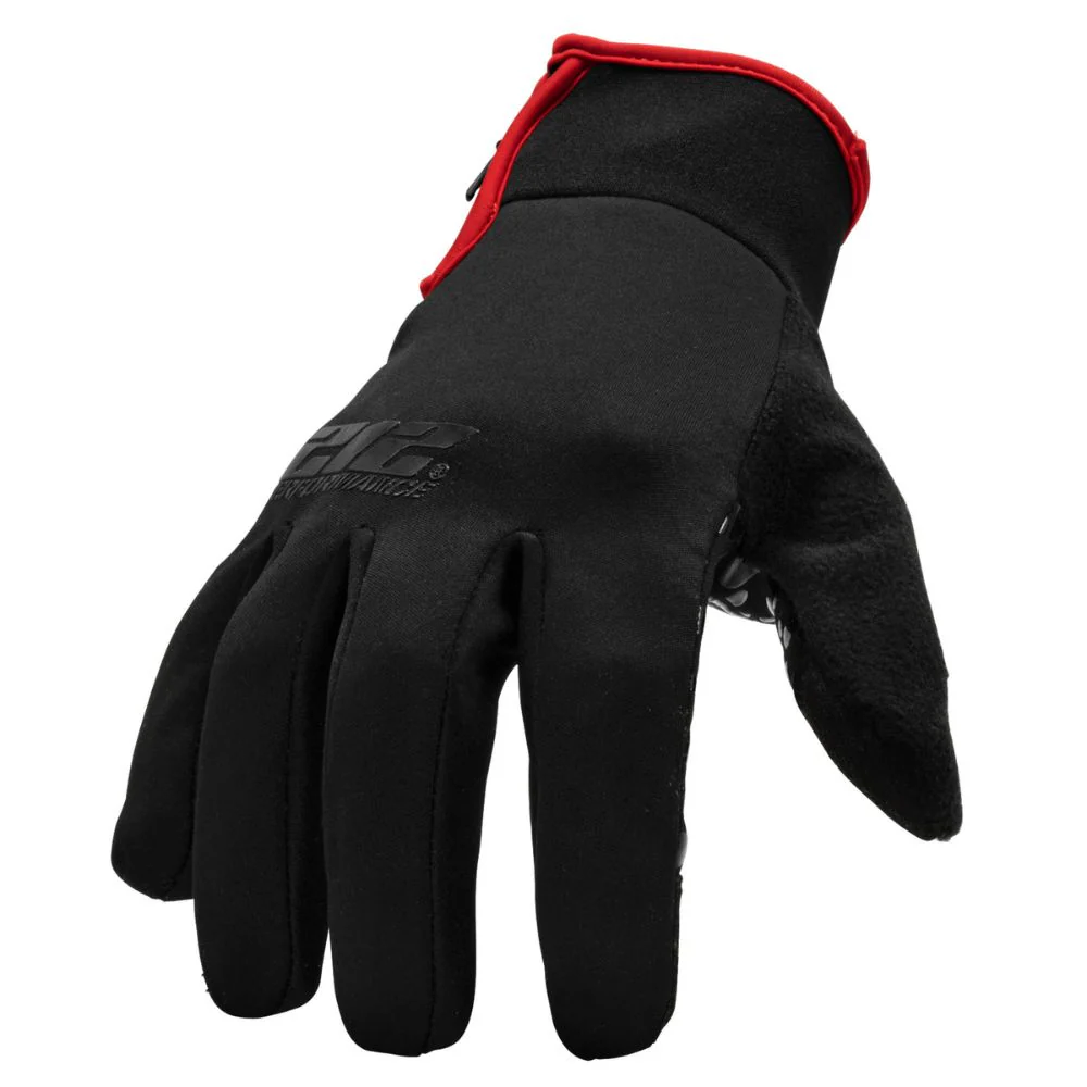 212 Performance TJG-0511 Silicone Palm Zipper Cuff Tundra Jogger Gloves, X-Large Black - Moutools