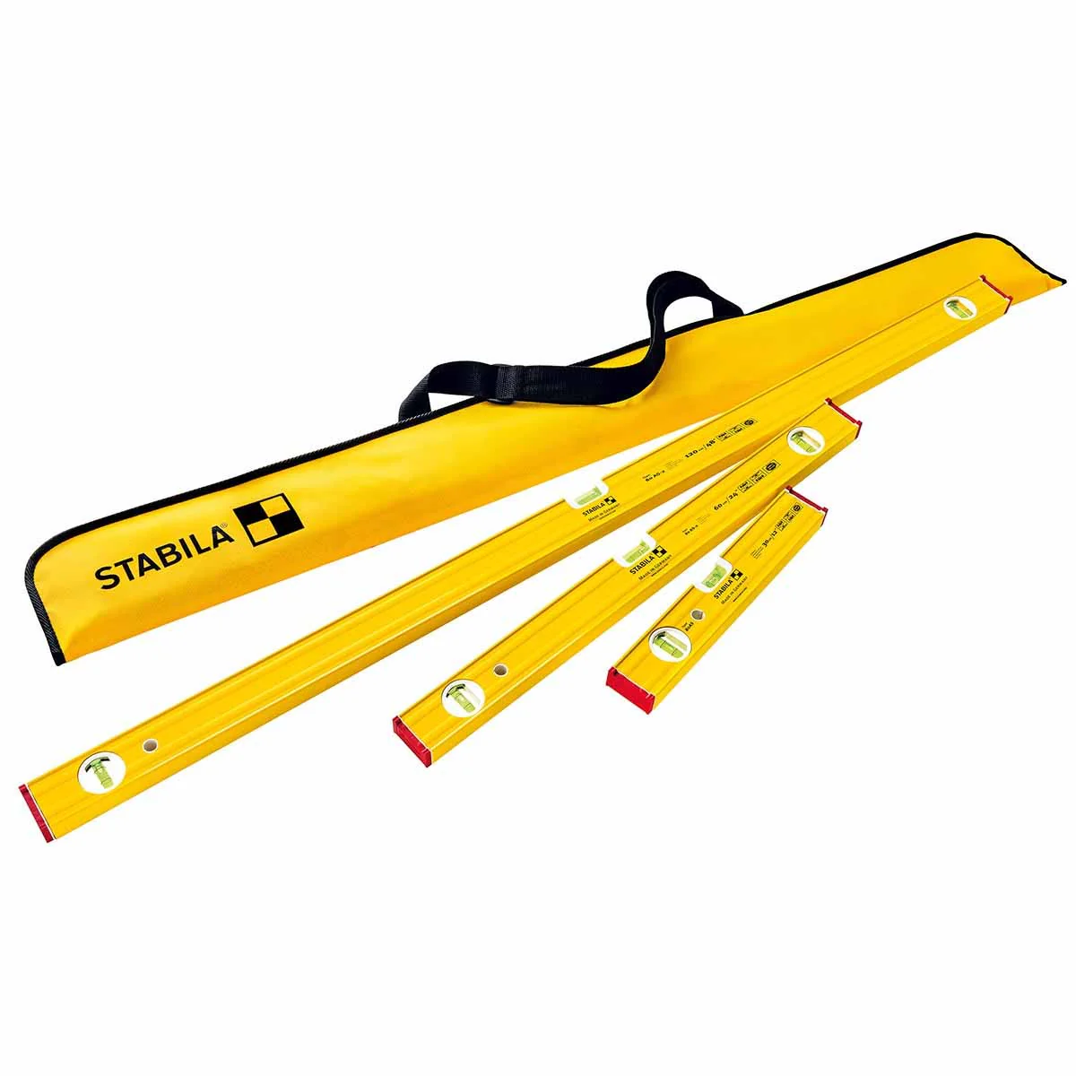 Stabila 29840 Non-Magnetic Type 80 AS-2 3 Piece Level Pro-Set - Moutools