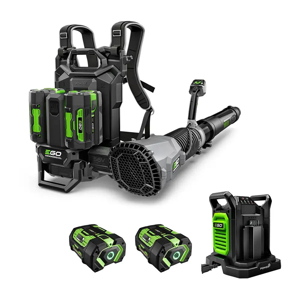 EGO LBPX8004-2 800CFM Peak Power Backpack Blower Kit (2*6Ah battery, CH2800D charger, 1*Nozzle) - Moutools