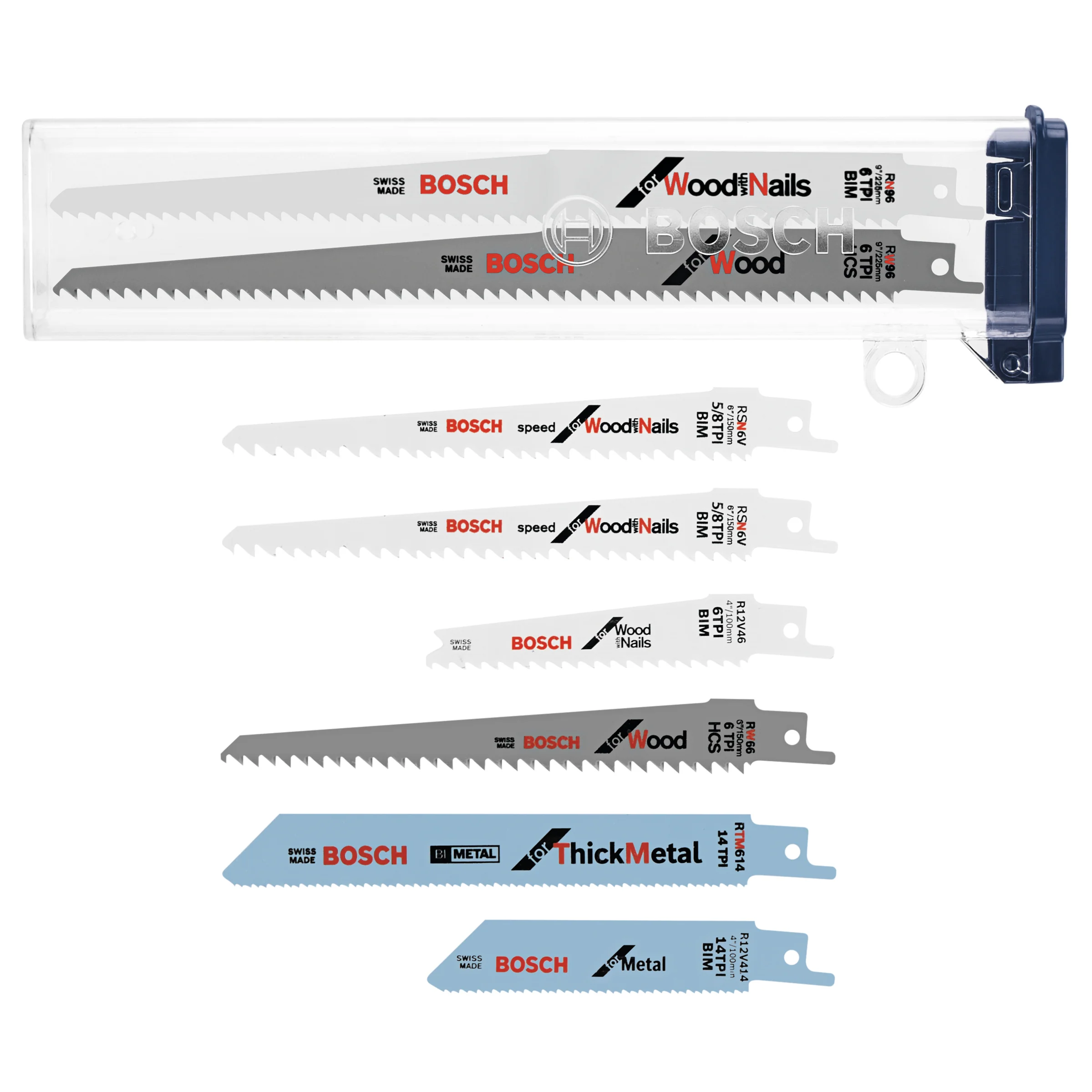 Bosch RSAP8PK 8 pc. All-Purpose Reciprocating Saw Blade Set - Moutools