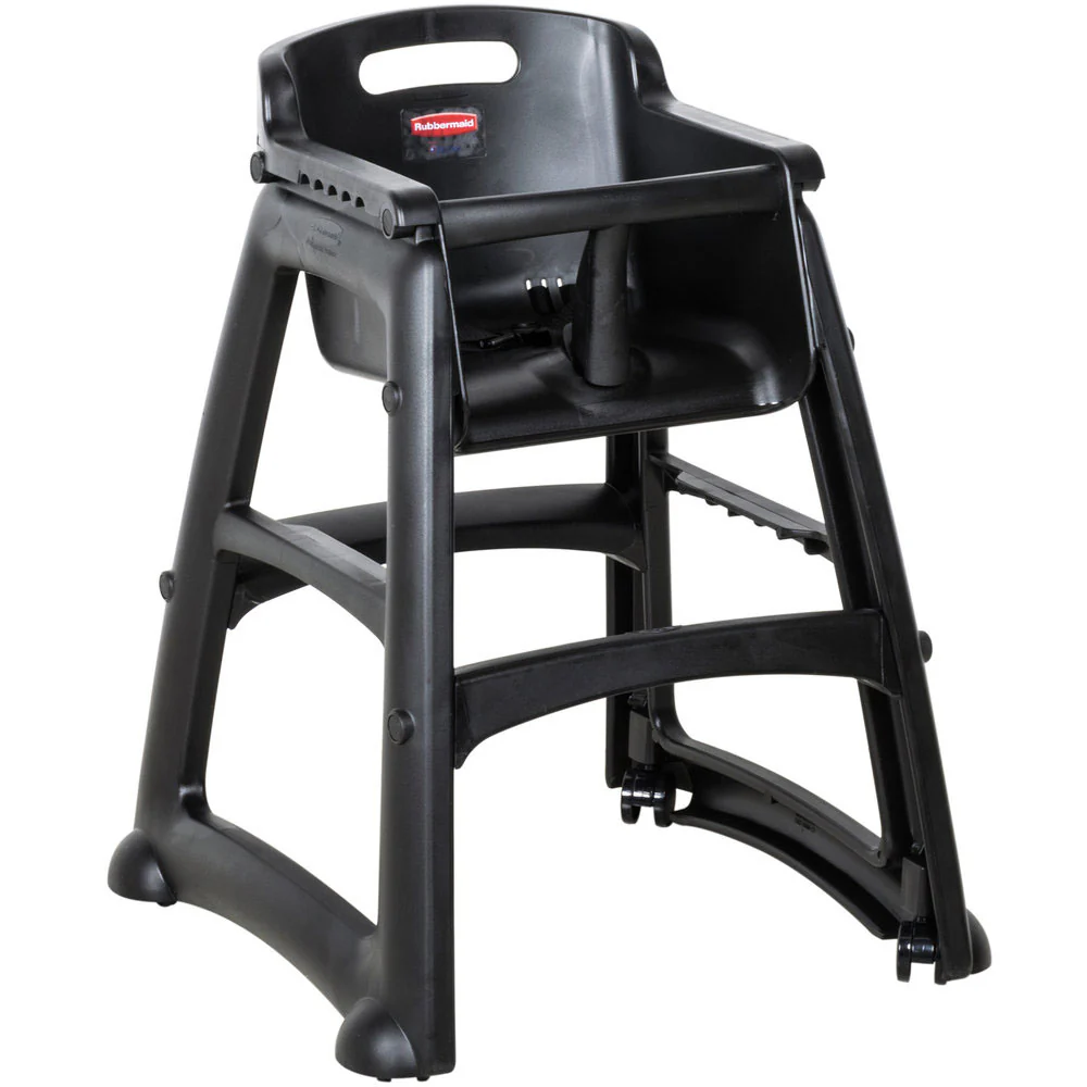 Rubbermaid FG780508BLA Sturdy Chair™ Youth Seat with Wheels - Moutools