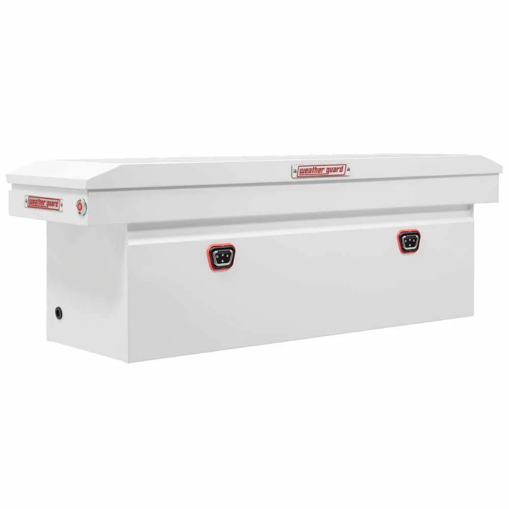 Weatherguard 128-3-04 Saddle Box, Steel, Full Deep, White, 15.0 cu ft - Moutools