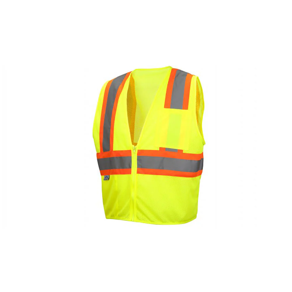 Pyramex RVZ2210M Safety Vest - Hi-Vis Lime - Size Medium - Moutools