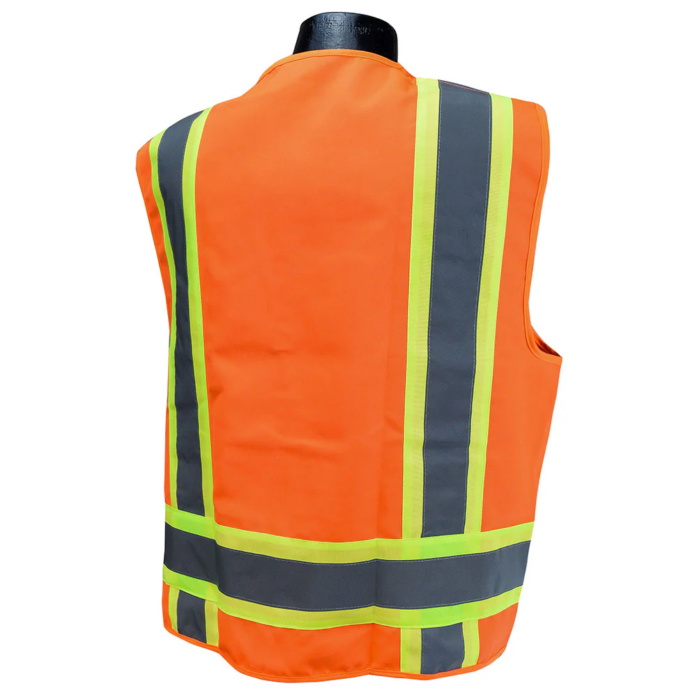 Radians SV62-2ZOT-3X Type R Class 2 Surveyor Safety Vest, Hi Viz Orange, 3XL - Moutools