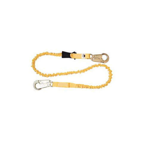 Werner C351100 6' SoftCoil Single Leg Lanyard w Energy Absorbing inner Core - Moutools
