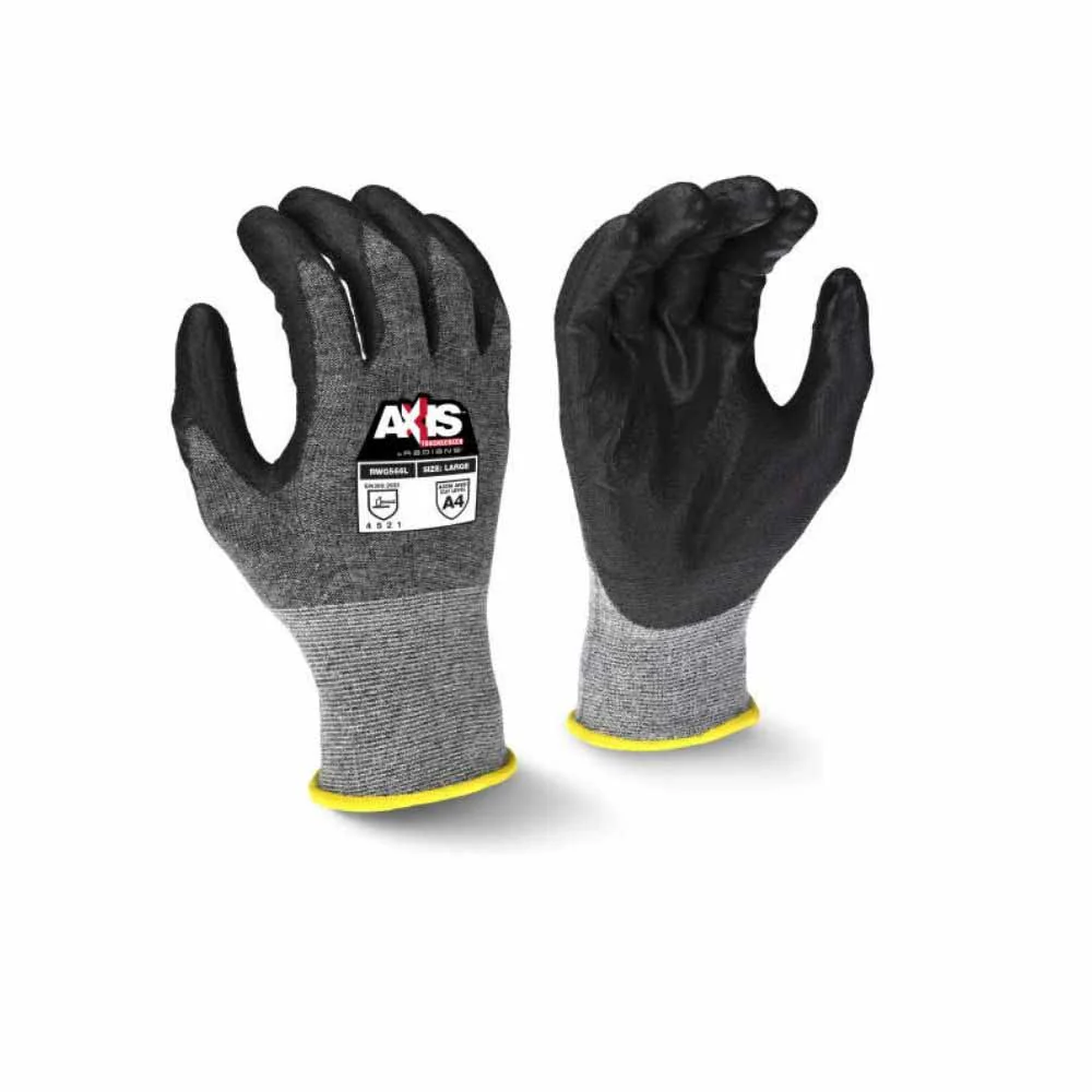 Radians RWG566S AXIS Cut Protection Level A5 Touchscreen Work Glove, Size S - Moutools