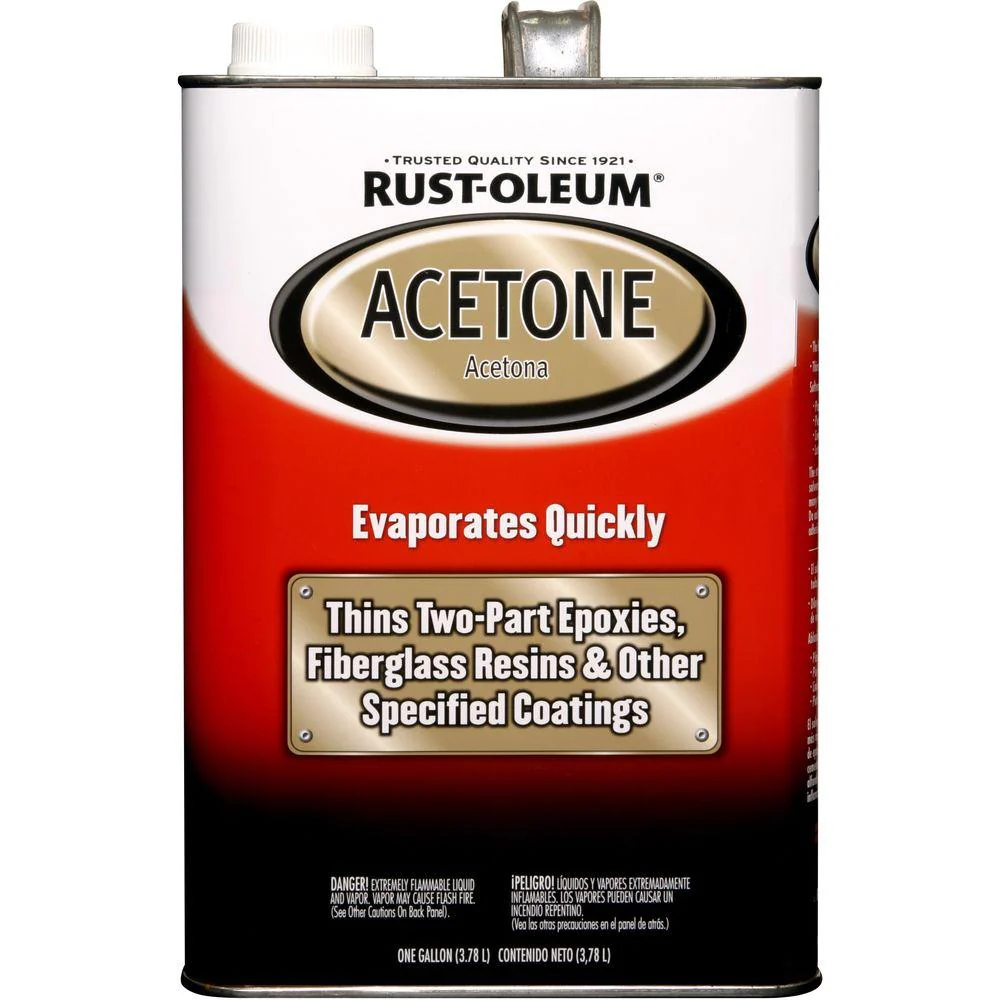 Rust-Oleum 248668 1 Gal Clear Acetone - Moutools