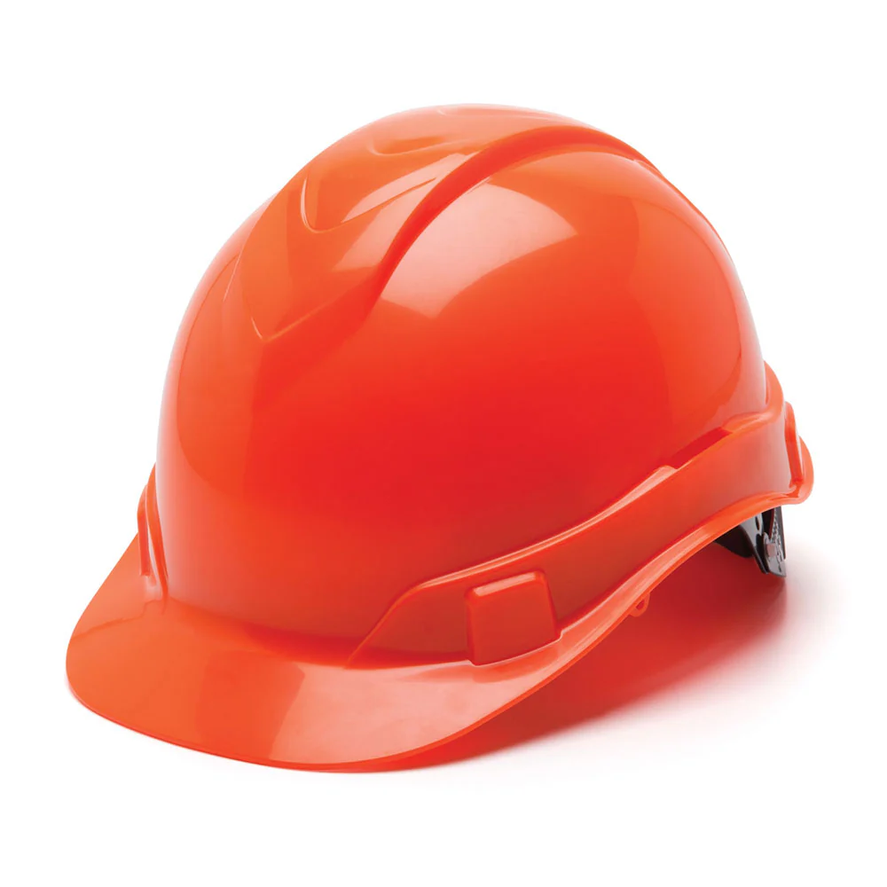 Pyramex HP44141 Ridgeline Cap Hard Hat, 4 Pt Ratchet Suspension Hi Vis Orange - Moutools