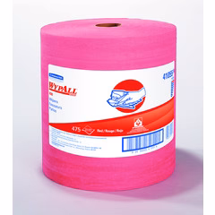 Kimberly Clark 41055 Red Wypall X80 Shop Towels 475 Sheet Jumbo Roll - Moutools