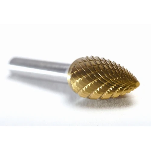 Champion SG3 Champion Tree Shape SG3 TiN Coated Double Cut Carbide Bur - Moutools