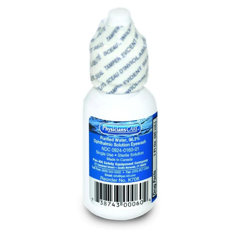 First Aid Only K708 Eyewash Bottle, Screw Cap, 1 oz. - Moutools