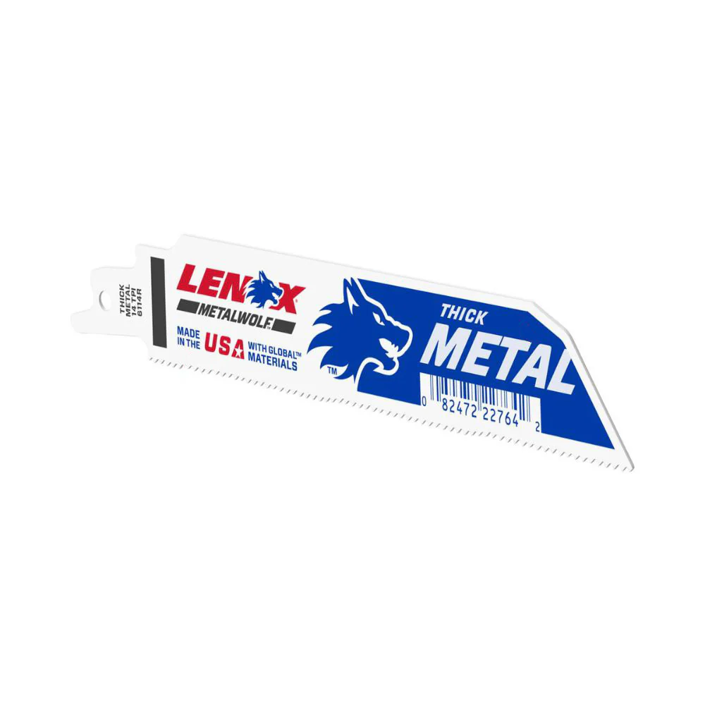 Lenox 22764OSB6114R METALWOLF 6 in. 14 TPI WAVE EDGE Reciprocating Saw Blade - Moutools