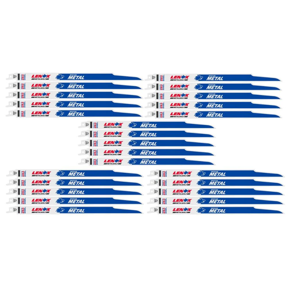 Lenox 21511B118R METALWOLF 12 in. 18 TPI WAVE EDGE Reciprocating Saw Blade (25 PK) - Moutools