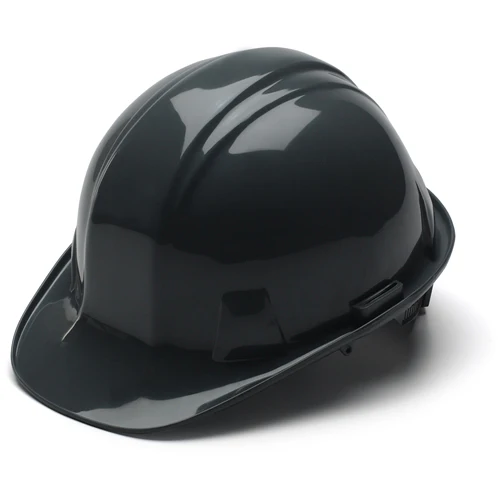 Pyramex HP14111 Black Cap Style 4 Point Ratchet Suspension Hard Hat - Moutools