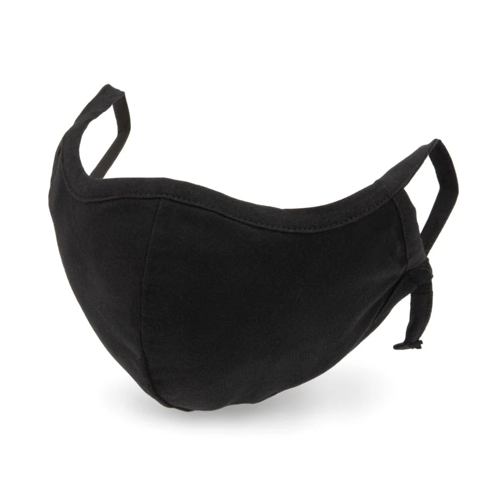 212 Performance CFM-05-000 Washable Cotton Face Mask with Adjustable Ear Straps Black - Moutools