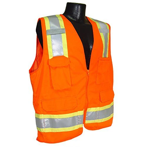 Radians SV6OL Large Orange Surveyor Vest - Moutools