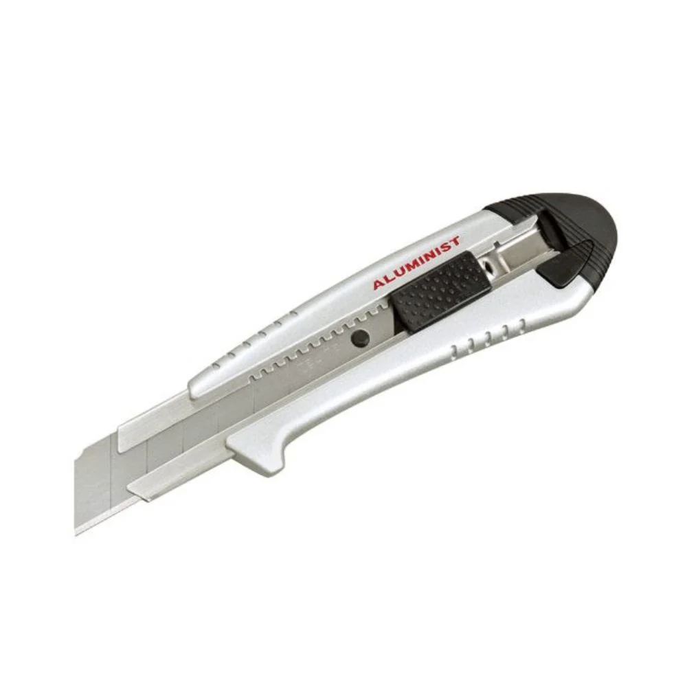 Tajima AC-700S Rock Hard Aluminist with Auto Lock Blade Lock, 3 x Rock Hard Blade, Silver - Moutools