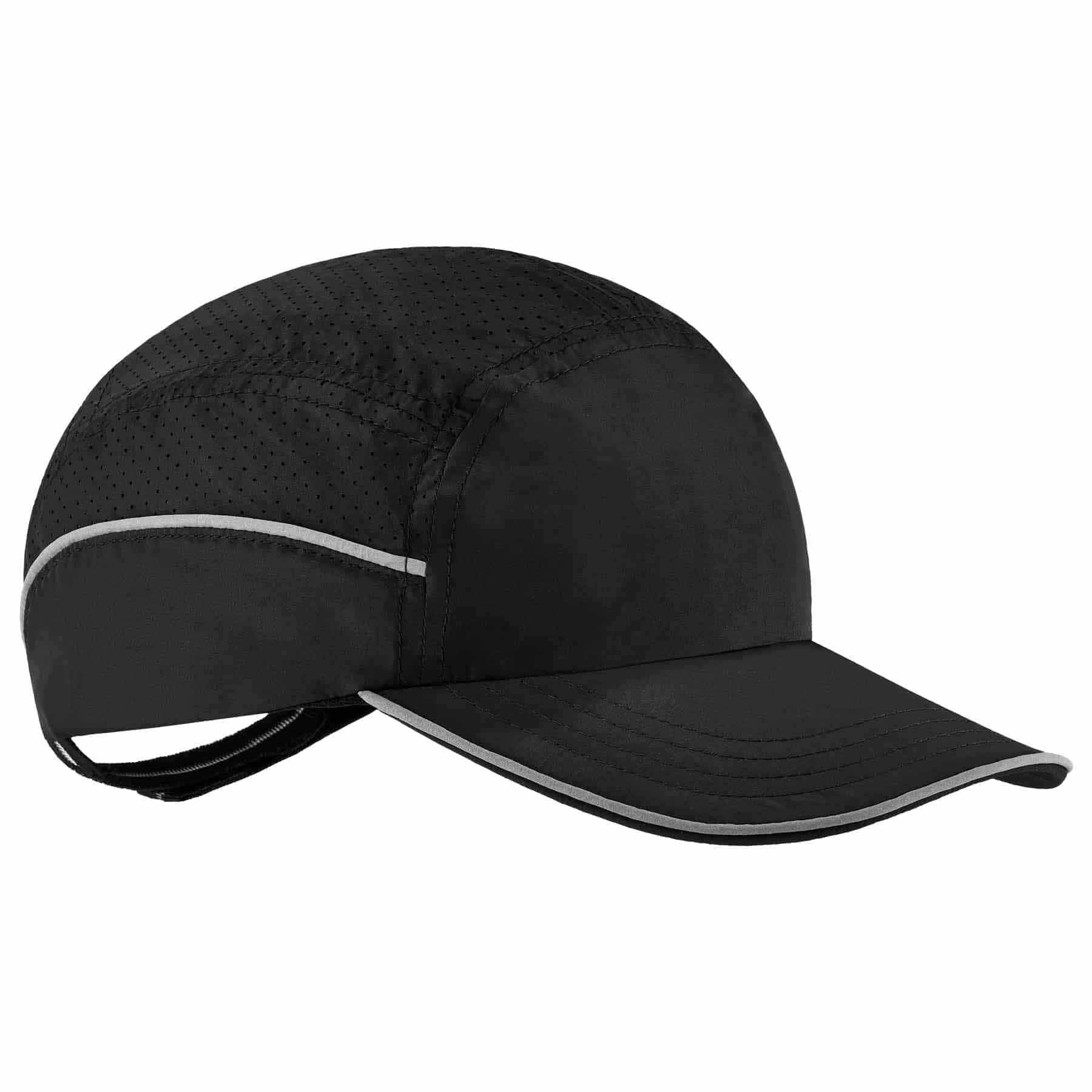 Ergodyne 23367 8955 Long Brim Black Lightweight Bump Cap Hat - Moutools