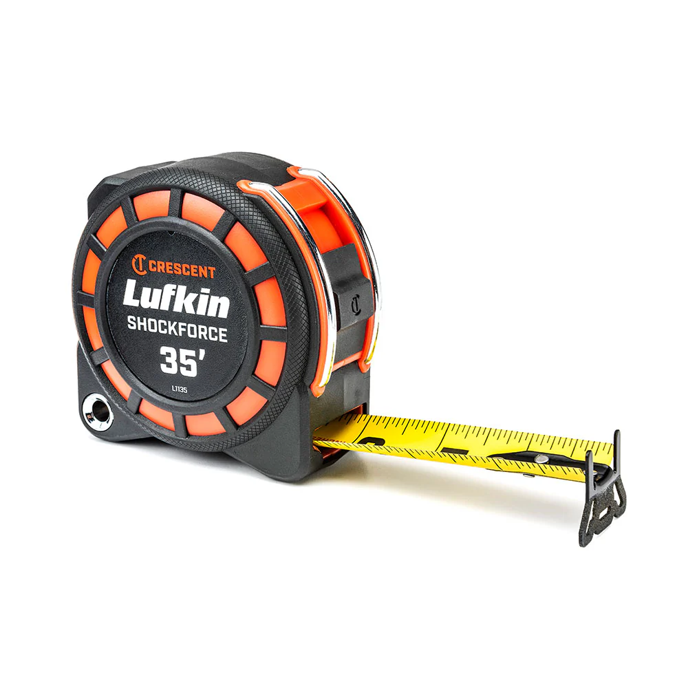 Crescent Lufkin L1135 Shockforce Tape Measure, 35'x1-3/16
