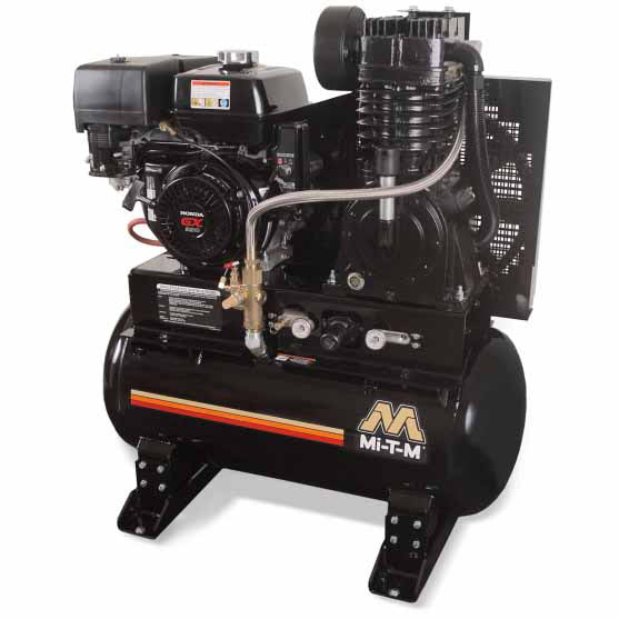 Mi-T-M ABS-13H-30H 30-Gallon Two Stage Gasoline Air Compressor - Moutools