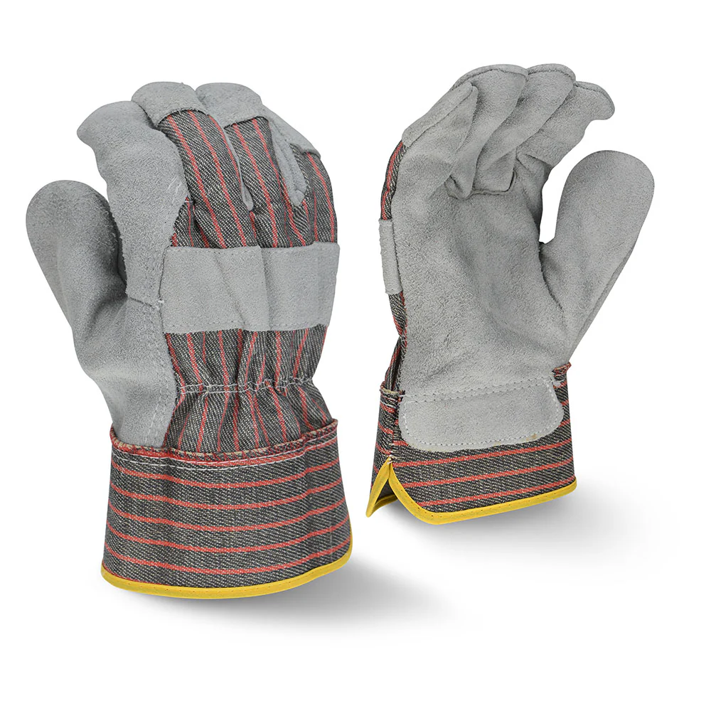 Radians RWG3103S Eco Shoulder Split Cowhide Leather Gloves, Grey, S, 12 pk - Moutools