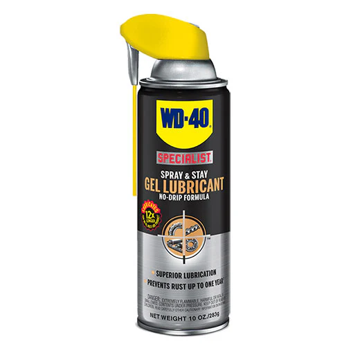 WD40 30010 10oz Specialist Spray & Stay Gel Lube - Moutools
