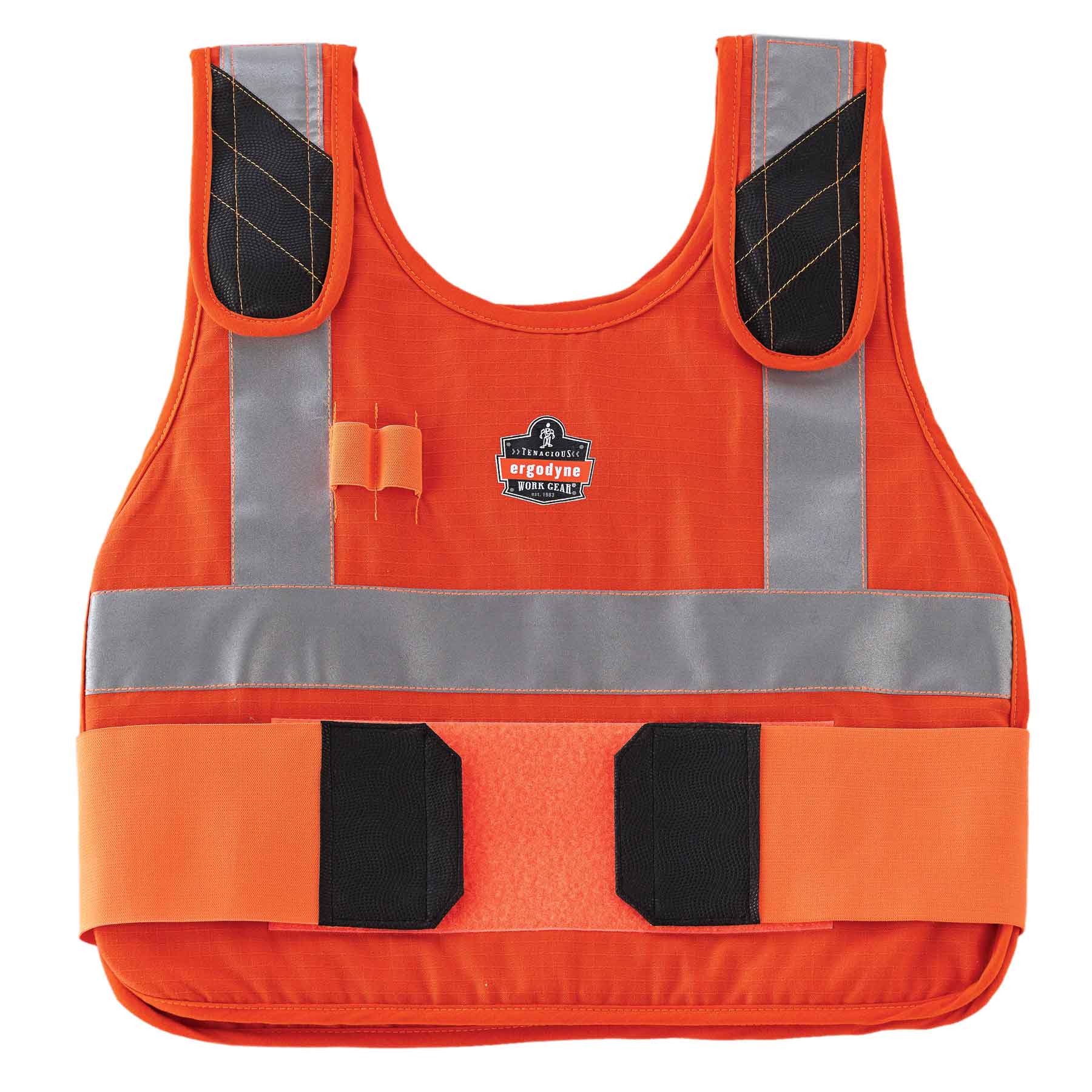 Ergodyne 12206 Chill-Its 6225HV Phase Change Premium Cooling Vest, Large/XL, HV Orange - Moutools