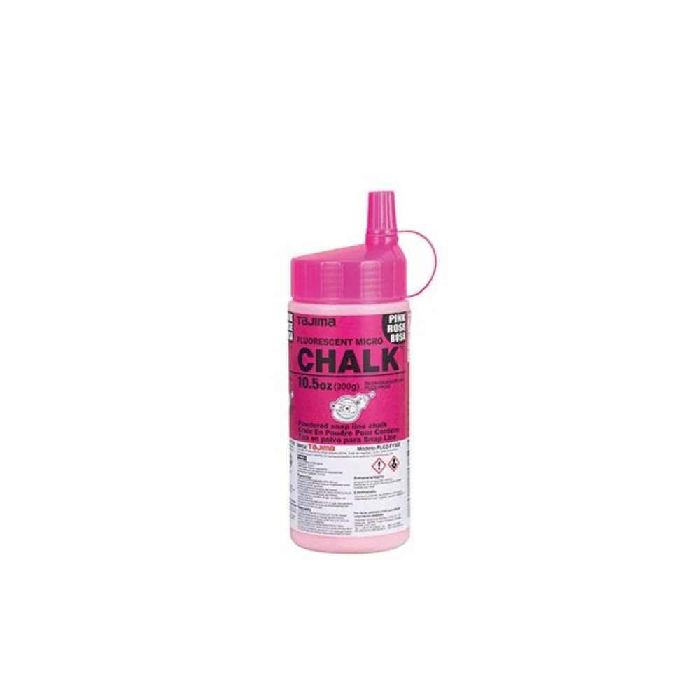 Tajima PLC2-FP300 Chalk-Rite Ultra Fine Chalk 10.5 oz. with Easy Fill Nozzle, Fluorescent Pink - Moutools