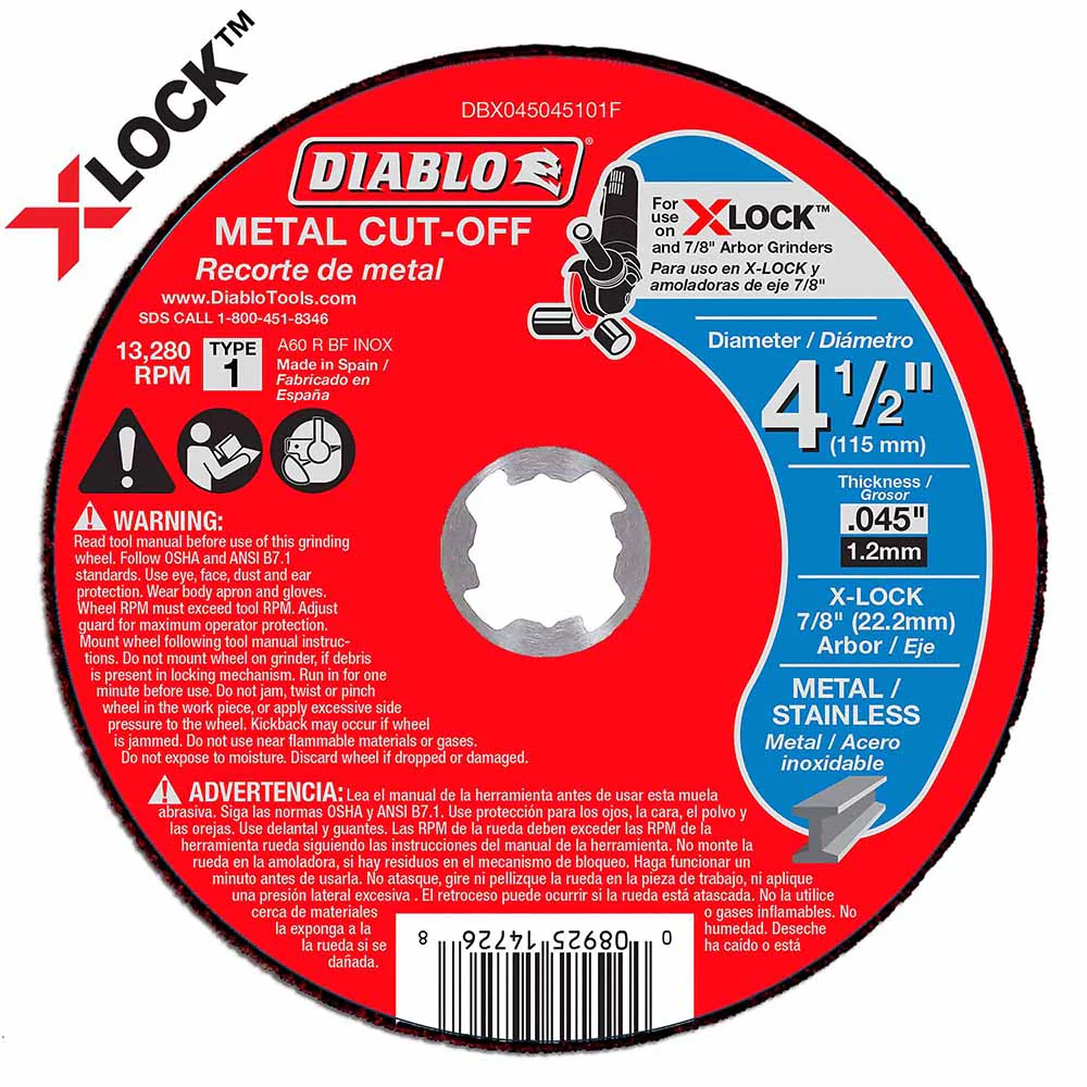 Diablo DBX045045101F 4-1/2