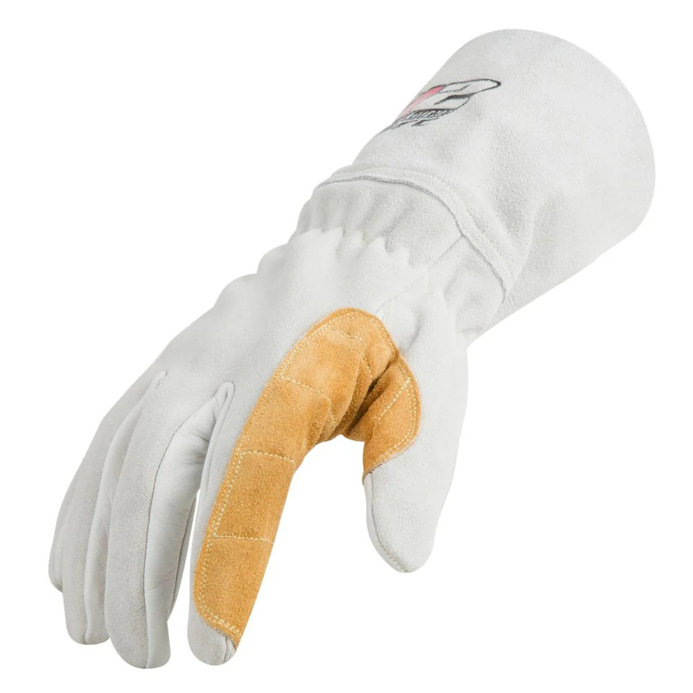 212 Performance ARCSGSA-00-013 ARC Premium Stick Welding Gloves, GSA Compliant White - Moutools