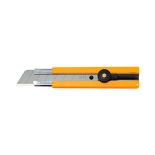 Olfa H1 Extra Heavy-Duty Ratchet-Lock Utility Knife with Rubber Grip Insert - Moutools