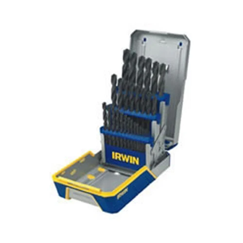 Irwin 3018004 29-Piece Black Oxide Metal Index Drill Bit Set - Moutools