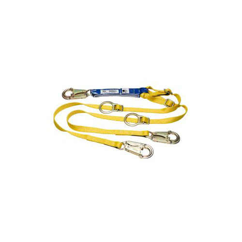 Werner C411103 6' DeCoil Tie-Back / Twinleg Lanyard, 1