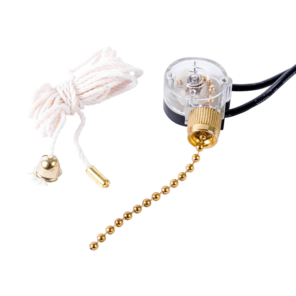 Gardner Bender  GSW-32BP Brass Pull SPST 6A 125 VAC O/F , 10/Box - Moutools