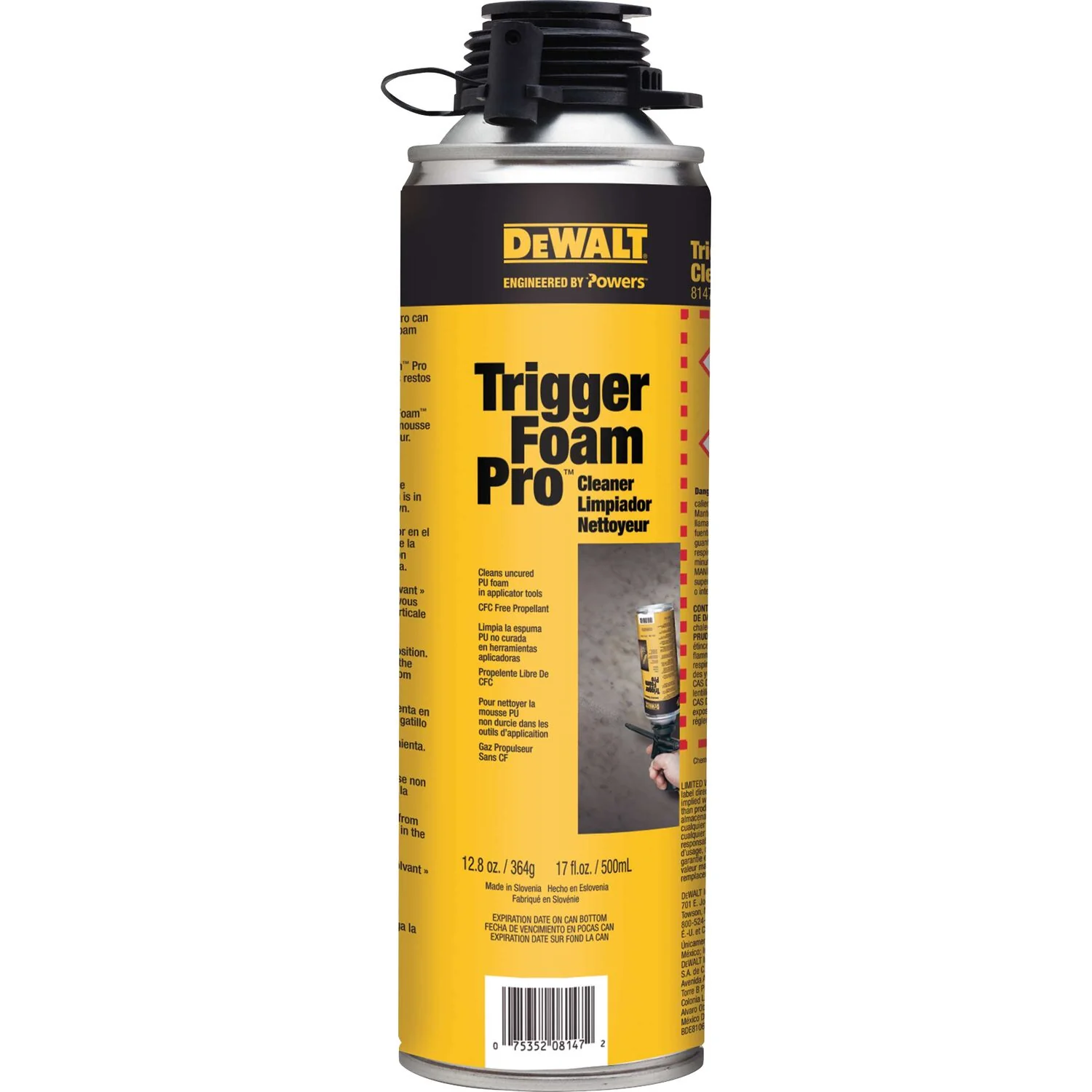DeWalt 08147-PWR TriggerFoam Pro Cleaner, 17 oz. - Moutools