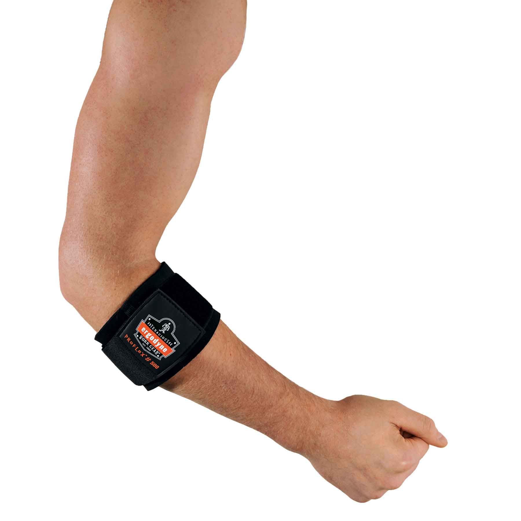 Ergodyne 16003 ProFlex 500 Elbow Support, Medium, Black - Moutools