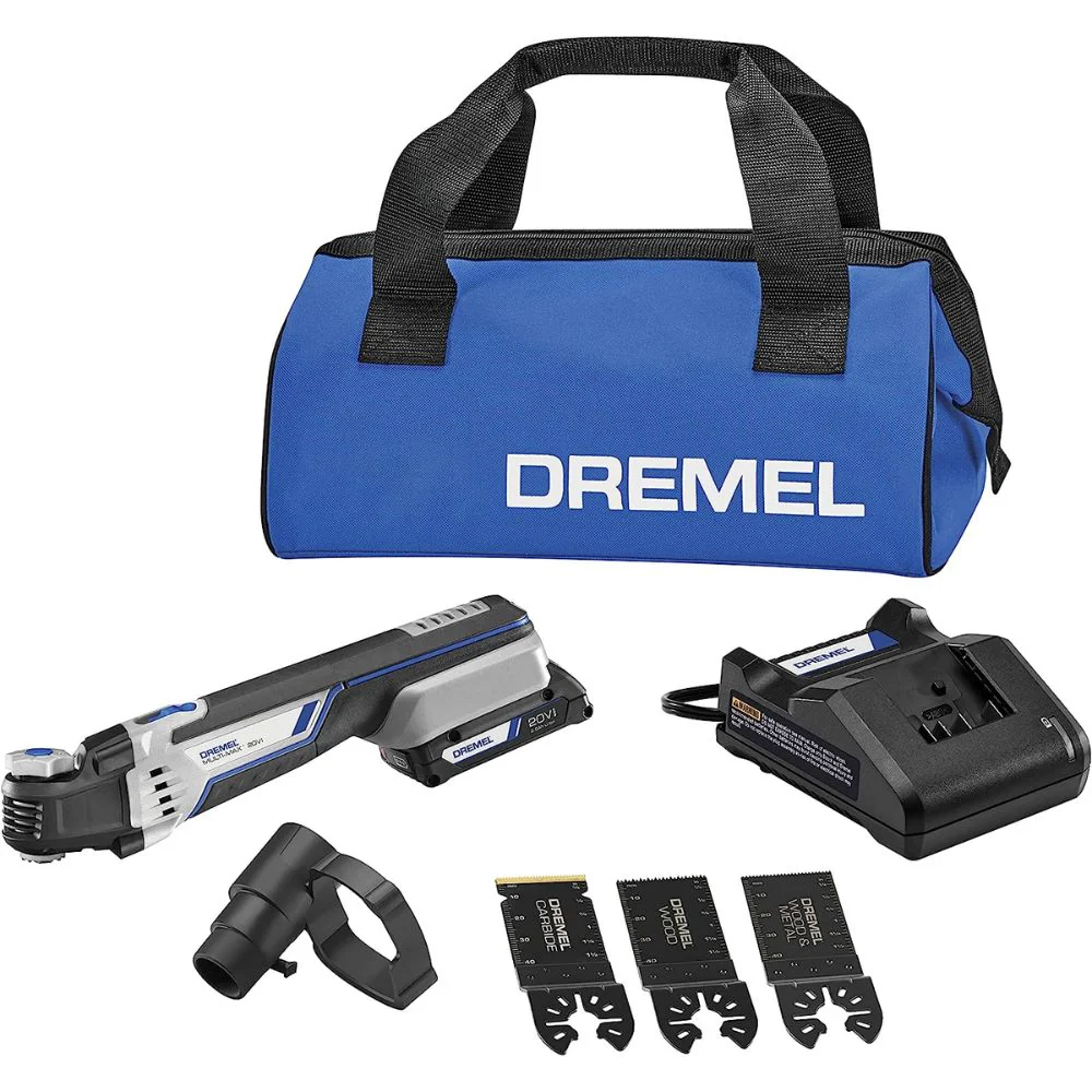 Dremel MM20V-01 20V Max Cordless Oscillating 1 Battery Tool Kit with 5 Accessories - Moutools