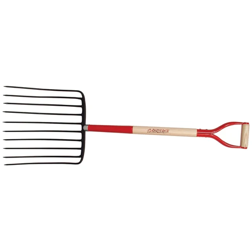 Union Tools 76125 10-oval tine Ensilage Fork, D-Grip - Moutools