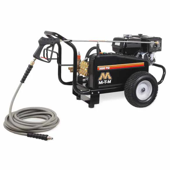 Mi-T-M CW-3004-4MGH CW Premium Series Gas Stationary Cold Water Pressure Washer - Moutools